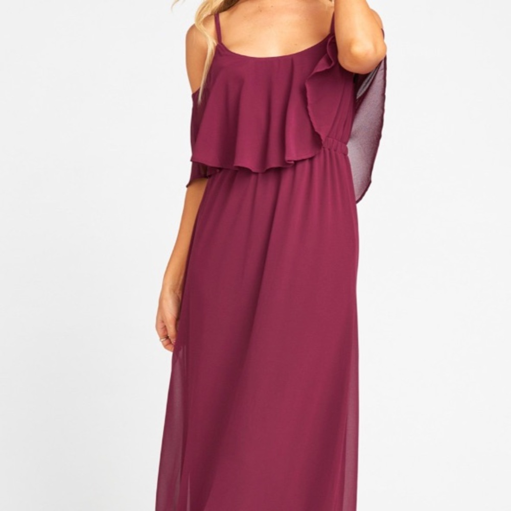 Show Me Your Mumu Caitlin Ruffle Maxi Dress
